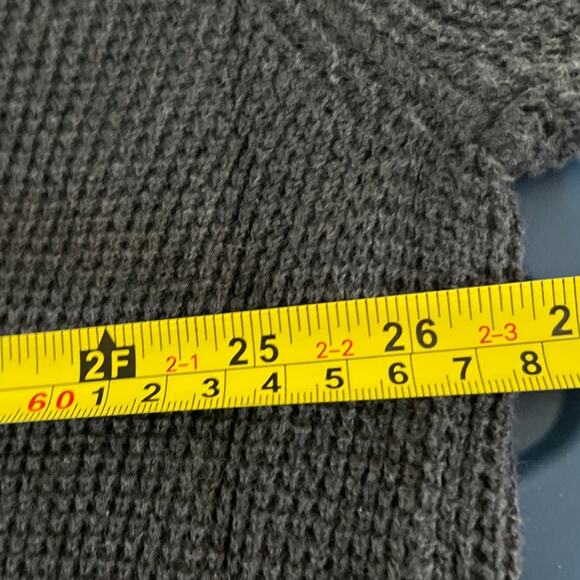 Pact Men L Organic Cotton Henley Knitted Heather Grey Long Sleeve - Picture 7 of 7